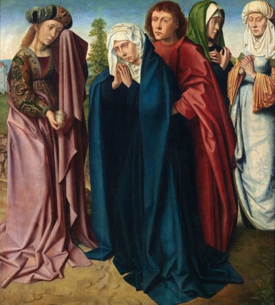 Hellige kvinner (olje på panel) av Gerard David