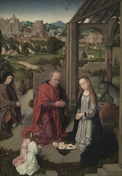 Fødselen, ca. 1485-90 av Gerard David