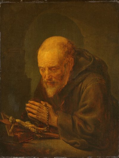 En Hermitin bønn av Gerrit Dou