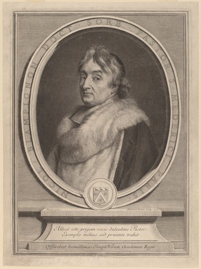 Nicolas de Blampignon av Gerard Edelinck after Joseph Vivien