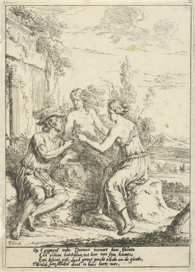 Pastoral scene med Dameet, Galate og Amaril av Gerard Hoet (I)
