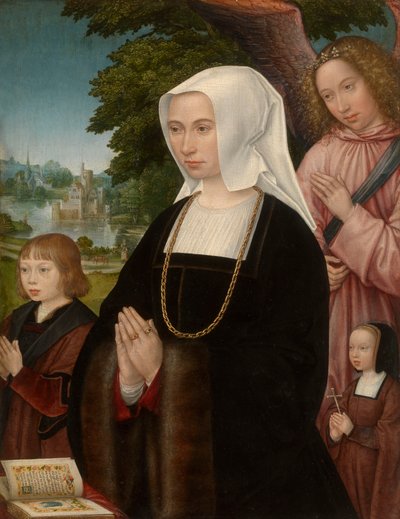Portrett av Livia av Steelant av Gerard Horenbout
