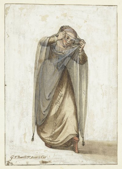 Venetiansk kurtisane av Gerard ter Borch