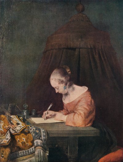 Kvinne som skriver et brev, c1655, 1938 av Gerard Terborch II