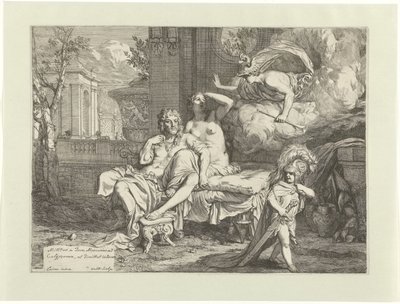 Hermes beordrer Calypso til å løslate Odysseus av Gerard Valck