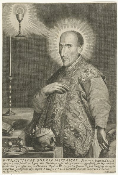 Portrett av Saint Francis Borgia av Gerard de Groos