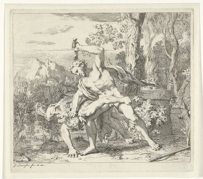 Kain dreper Abel Scener fra Genesis av Gerard de Lairesse