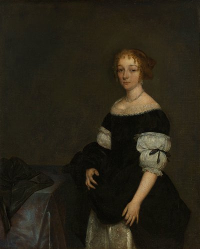 Aletta Pancras (1649-1707) kone til Francois de Vicq av Gerard ter Borch (II)