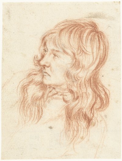 Hodet til en ung mann, til venstre av Gerard ter Borch (II)