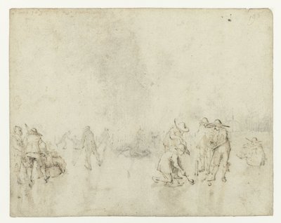 Isansikt med kolbespillere av Gerard ter Borch (II)