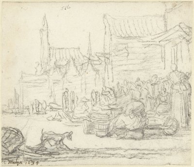 Markedsbrettsnelle av Gerard ter Borch (II)