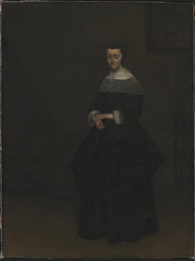 Portrett av en dame av Gerard ter Borch