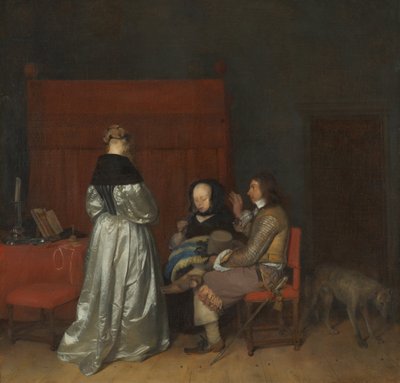 The Gallant Conversation, kjent som Faderlig formaning av Gerard ter Borch