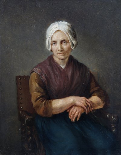 Portrett av en sittende bondekvinne av Gerard ter Borch
