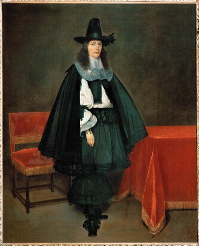 Portrett av en ung mann (olje på lerret) av Gerard ter Borch or Terborch
