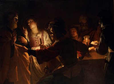 Fornektelsen av St. Peter av Gerard van Honthorst