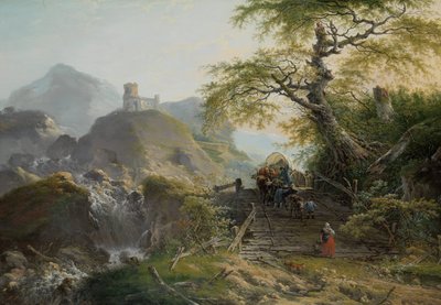 Fjelllandskap nær Düsseldorf av Gerard van Nijmegen