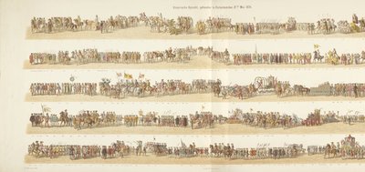 Historisk prosesjon, holdt i Rotterdam 21. mai 1874 (tittel på objekt) av Gerardus Johannes Bos