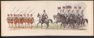 Masquerade of the Leiden Students, 1870 (plate 18) Utkledd prosesjon holdt av medlemmene av Leiden studentkorps den 7. juni 1870, for å feire 295-årsjubileet for Leidsche Hoogeschool, som viser et besøk i Leiden i av Gerardus Johannes Bos