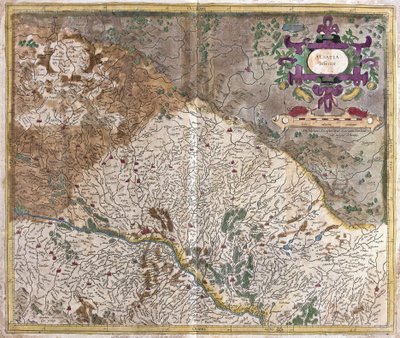 Alsace, Frankrike (gravering av Gerardus Mercator