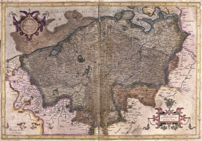 Belgia (gravering av Gerardus Mercator