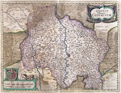 Cahors, Frankrike (gravering av Gerardus Mercator