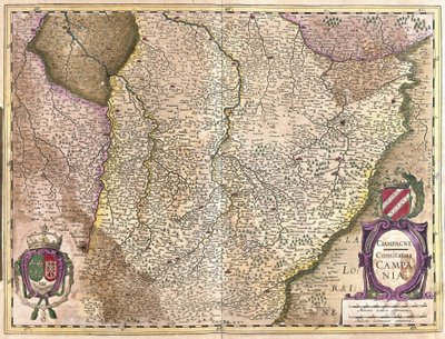 Champagne, Frankrike (gravering av Gerardus Mercator