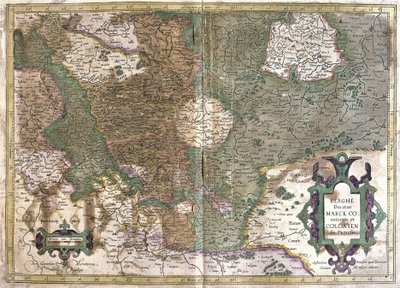 Köln, Waldeck (Hessen), Tyskland (gravering av Gerardus Mercator
