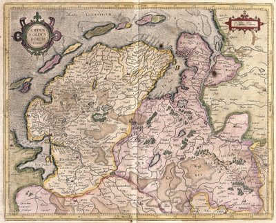 Emden og Oldenburg, Tyskland (gravering av Gerardus Mercator