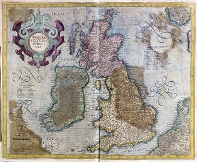 England, Skottland og Irland av Gerardus Mercator