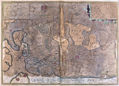 Flandern, Belgia (gravering av Gerardus Mercator
