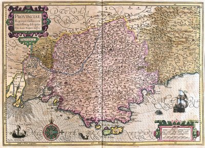 Frankrike (gravering av Gerardus Mercator