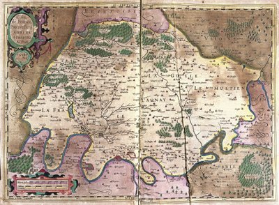 Ile-de-France, Nord-Frankrike av Gerardus Mercator