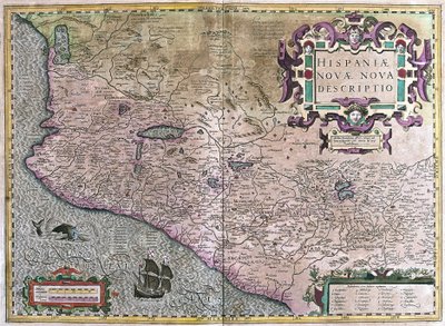 Mexico (gravering av Gerardus Mercator