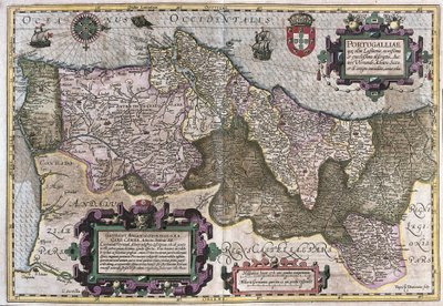 Portugal (gravering av Gerardus Mercator