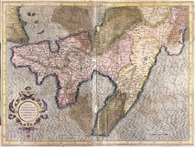 Puglia, Calabria og Basilicata, Italia (gravering av Gerardus Mercator