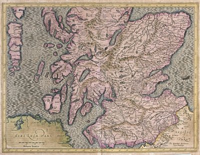 Skottland, Storbritannia av Gerardus Mercator