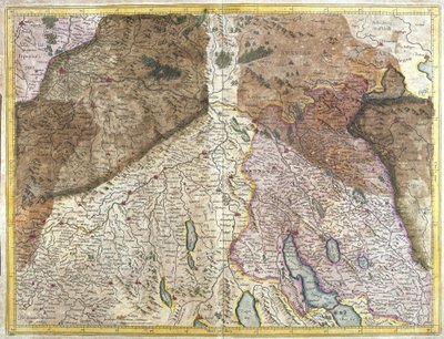 Sveits (gravering av Gerardus Mercator