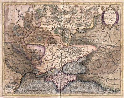 Ukraina og Krim (gravering av Gerardus Mercator