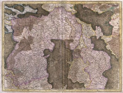 Uten tittel kart over Brabant: Belgia og Nederland (gravering av Gerardus Mercator