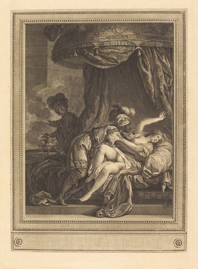 Kongen av Etiopia av Geraud Vidal after Charles Monnet