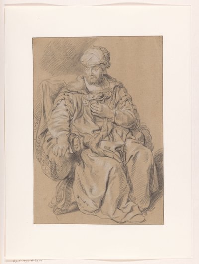 Sittende orientalsk mann av Gerbrand van den Eeckhout (copy after)