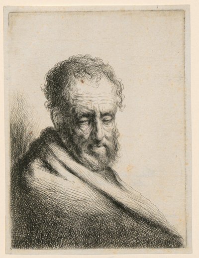 Gammel mann med skjegg av Gerbrand van den Eeckhout