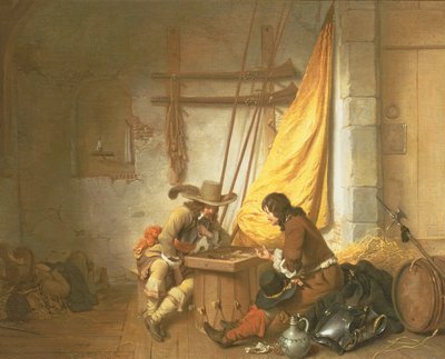 Soldater som spiller Tric-Trac, 1653 av Gerbrand van den Eeckhout