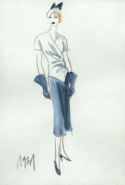 Damemote 1931, skjørt og bluse / G. Hartung av Gerd Hartung