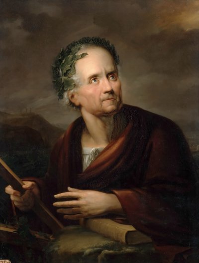 Portrett av Friedrich Gottlieb Klopstock 1724-1803 av Gerdt Hardorff