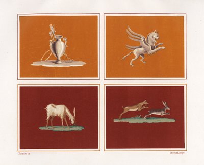 Dekorative figurer fra House of Epigrams, Regio V, Insula 1 av Geremia Discanno