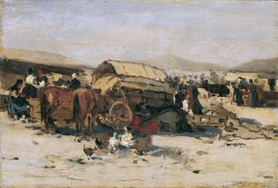 Ungarsk markedsscene av Gergely Pörge
