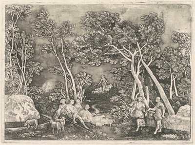 Nymfer i et landskap av Gerhard Janssen