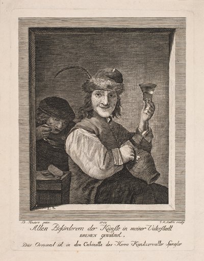 Bonde med kanne og glass av Gerhard Ludvig Lahde
